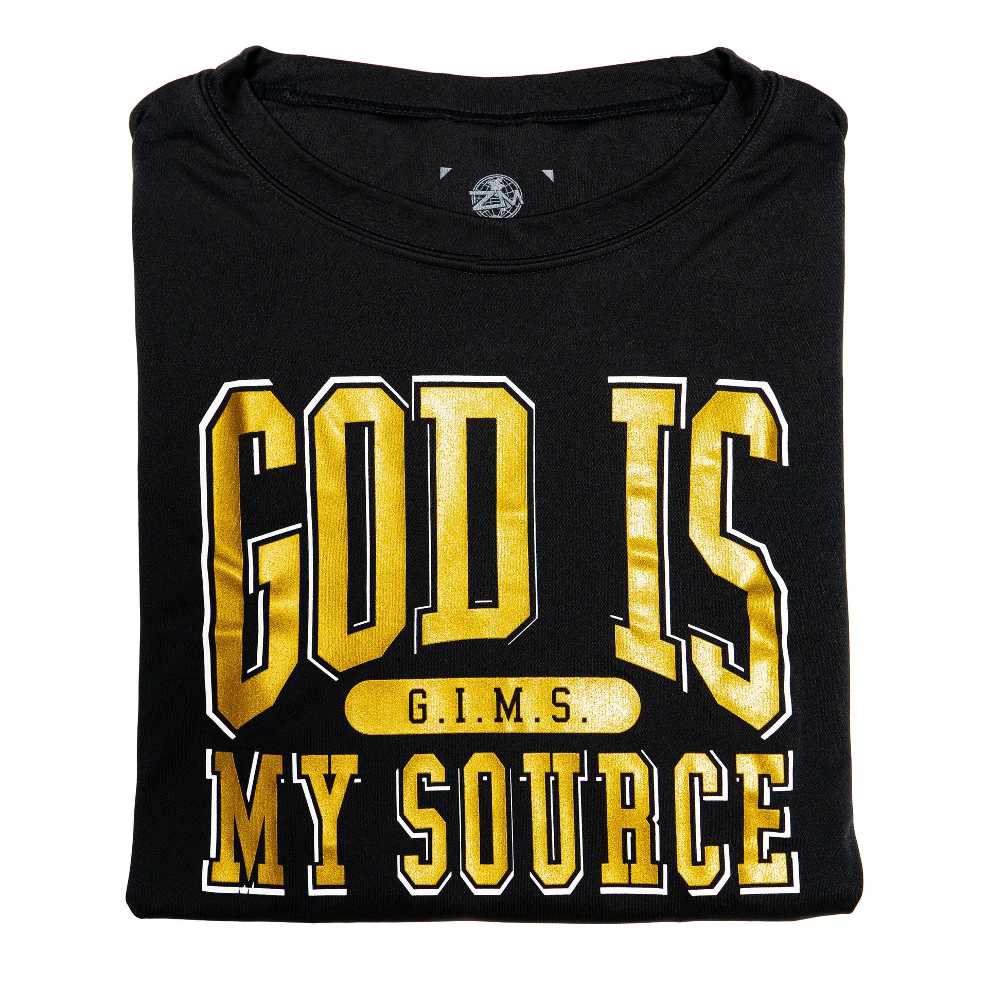 God Is My Source 'Campus' Active LS Black / Gold - God Is My Source