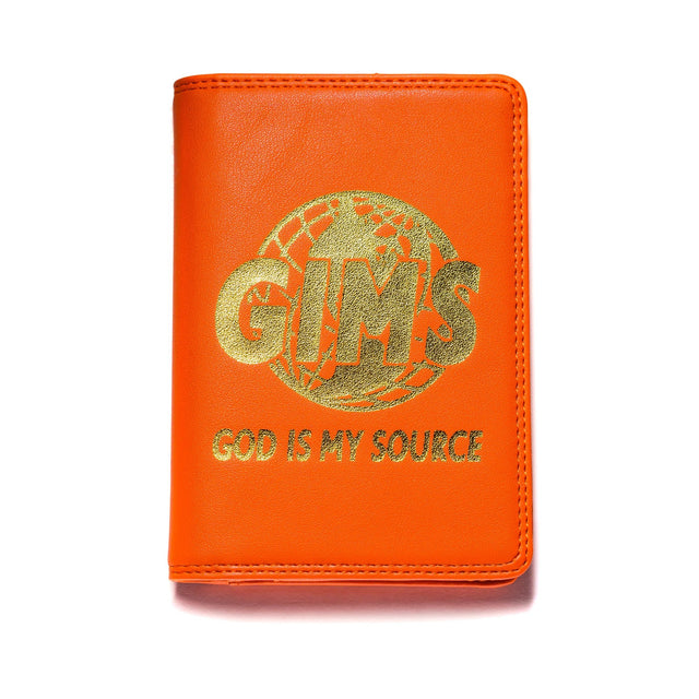 God Is My Source - Passport Wallet - Orange / Gold - God Is My Source